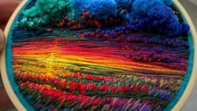 Минута отдыха Красочные вышитые пейзажи российской художницы Веры Шимуни (29 фото) Интересное  Минута отдыха Красочные вышитые пейзажи российской художницы Веры Шимуни (29 фото) Интересное