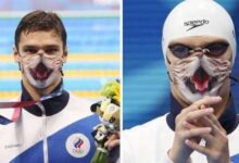 Минута отдыха Российскому пловцу не дали надеть на награждение маску с котиками (9 фото) Спорт 