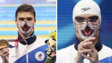 Минута отдыха Российскому пловцу не дали надеть на награждение маску с котиками (9 фото) Спорт  Минута отдыха Российскому пловцу не дали надеть на награждение маску с котиками (9 фото) Спорт