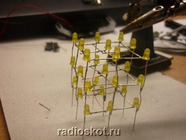 Минута отдыха Светодиодный кубик на 27 светодиодов Полезности  