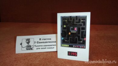 Минута отдыха Часы – минидиорама PACMAN Полезности  Минута отдыха Часы – минидиорама PACMAN Полезности
