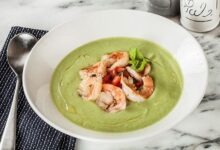 Минута отдыха Холодные супы лета 2018. Суп гуакамоле из авокадо с креветками Интересное 