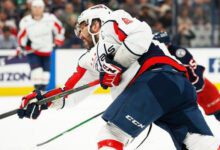 Минута отдыха Овечкин заставил зрителей вздрогнуть от страха. Матч НХЛ тут же прервали Спорт 