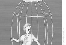 Минута отдыха Золотая клетка (ч/б) Анекдоты 