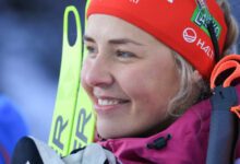 Минута отдыха Знаменитая лыжница сенсационно дебютировала в биатлоне. И уже бесит соперниц! Спорт 