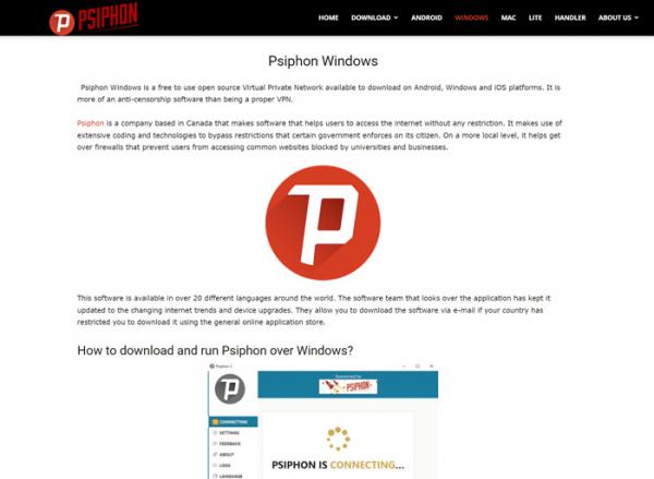 Psiphon не работает в России