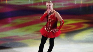 Минута отдыха Российский фигурист разорвал зал в женском наряде. Отдайте ему пять миллионов! Спорт  Минута отдыха Российский фигурист разорвал зал в женском наряде. Отдайте ему пять миллионов! Спорт