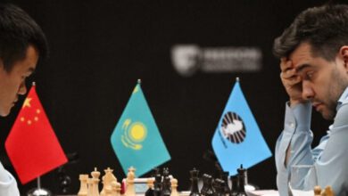 Минута отдыха Непомнящий сдался Дин Лижэню в шестой партии матча за мировую шахматную корону Спорт 