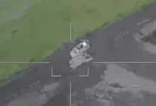 Минута отдыха Военкоры показали кадры с уничтожением техники НАТО дроном «Ланцет» Интересное 