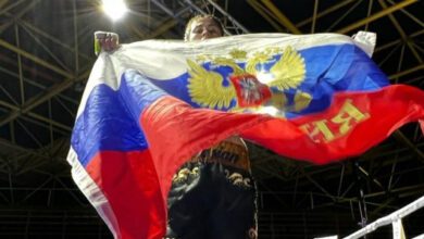 Минута отдыха Спортсменка из Европы вышла на ринг с символикой России. И привела трибуны в восторг! Спорт  Минута отдыха Спортсменка из Европы вышла на ринг с символикой России. И привела трибуны в восторг! Спорт