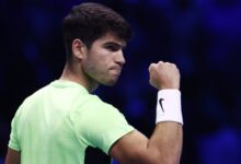 Минута отдыха Алькарас в двух партиях обыграл Медведева и вышел в полуфинал итогового турнира ATP Спорт 