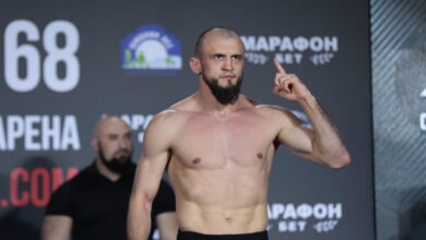 Минута отдыха Туменов нокаутировал Гаджидаудова и стал новым обладателем пояса ACA в полусреднем весе Спорт  Минута отдыха Туменов нокаутировал Гаджидаудова и стал новым обладателем пояса ACA в полусреднем весе Спорт