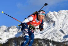 Минута отдыха Бывшая звезда сборной России опозорилась под чужим флагом. За биатлонистку стыдно Спорт 