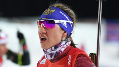 Минута отдыха Кошмарный провал бывшей российской биатлонистки. Забыла выйти на старт и подставила команду Спорт  Минута отдыха Кошмарный провал бывшей российской биатлонистки. Забыла выйти на старт и подставила команду Спорт