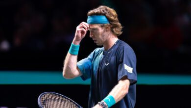 Минута отдыха Рублев не смог выйти в полуфинал турнира в Роттердаме Спорт  Минута отдыха Рублев не смог выйти в полуфинал турнира в Роттердаме Спорт