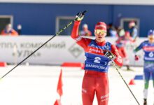 Минута отдыха Большунов поставил обидчика на место! Видео Спорт 