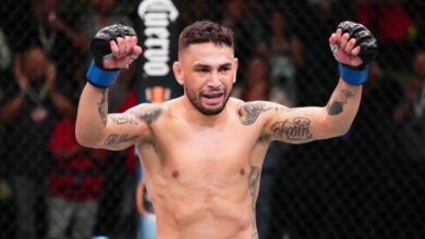 Минута отдыха Перес нокаутом победил Николау в главном бою турнира UFC Vegas 91 Спорт  Минута отдыха Перес нокаутом победил Николау в главном бою турнира UFC Vegas 91 Спорт