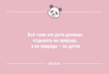 Минута отдыха Анекдоты дня: "Всё-таки это дети должны отдыхать на природе…" (7 фото) Анекдоты 