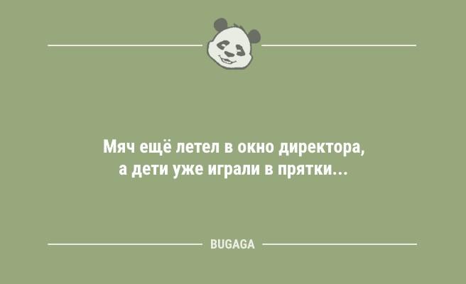 Анекдоты для пятничного настроения: "Мяч ещё летел в окно директора…" (9 фото)