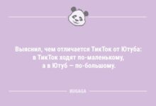 Минута отдыха "Выяснил, чем отличается ТикТок от Ютуба…" (9 фото) Анекдоты 