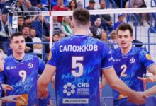 Минута отдыха Волейболисты московского «Динамо победили «Нову» в матче Суперлиги Спорт 