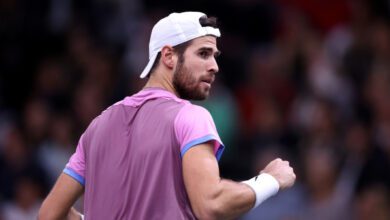 Минута отдыха Хачанов пожаловался на поведение Умбера в полуфинале «Мастерса» в Париже Спорт  Минута отдыха Хачанов пожаловался на поведение Умбера в полуфинале «Мастерса» в Париже Спорт