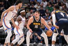 Минута отдыха Трипл‑дабл Йокича помог «Денверу» победить «Оклахому» в домашнем матче НБА, «Бостон» проиграл «Уорриорз» Спорт 