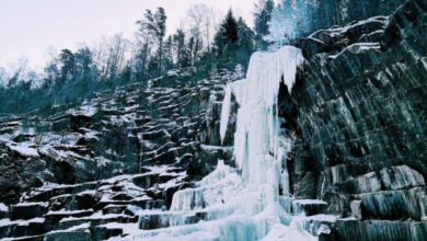 Минута отдыха С какой стороны замерзает водопад? Интересное  Минута отдыха С какой стороны замерзает водопад? Интересное