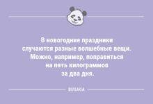 Минута отдыха Смешные анекдоты: «В новогодние праздники случаются разные волшебные вещи…» (9 шт) Анекдоты 