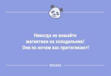 Минута отдыха Анекдоты в начале недели: «Никогда не вешайте магнитики на холодильник!» (10 шт) Анекдоты 