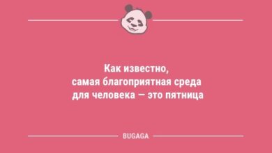 Минута отдыха Короткие анекдоты в середине недели: «Как известно, самая благоприятная среда для человека…» (10 шт) Анекдоты 