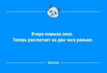 Минута отдыха Свежая порция анекдотов: «Вчера помыла окно…» (12 шт) Анекдоты 
