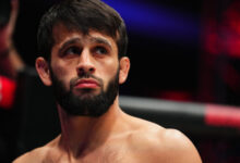 Минута отдыха Россиянин Рабаданов победил нокаутом Диакези в соглавном бою турнира PFL World Tournament 3 Спорт 