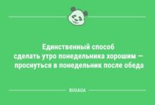 Минута отдыха Анекдоты для настроения: «Единственный способ сделать утро понедельника хорошим…» (13 шт) Анекдоты 