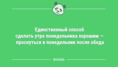 Минута отдыха Анекдоты для настроения: «Единственный способ сделать утро понедельника хорошим…» (13 шт) Анекдоты 