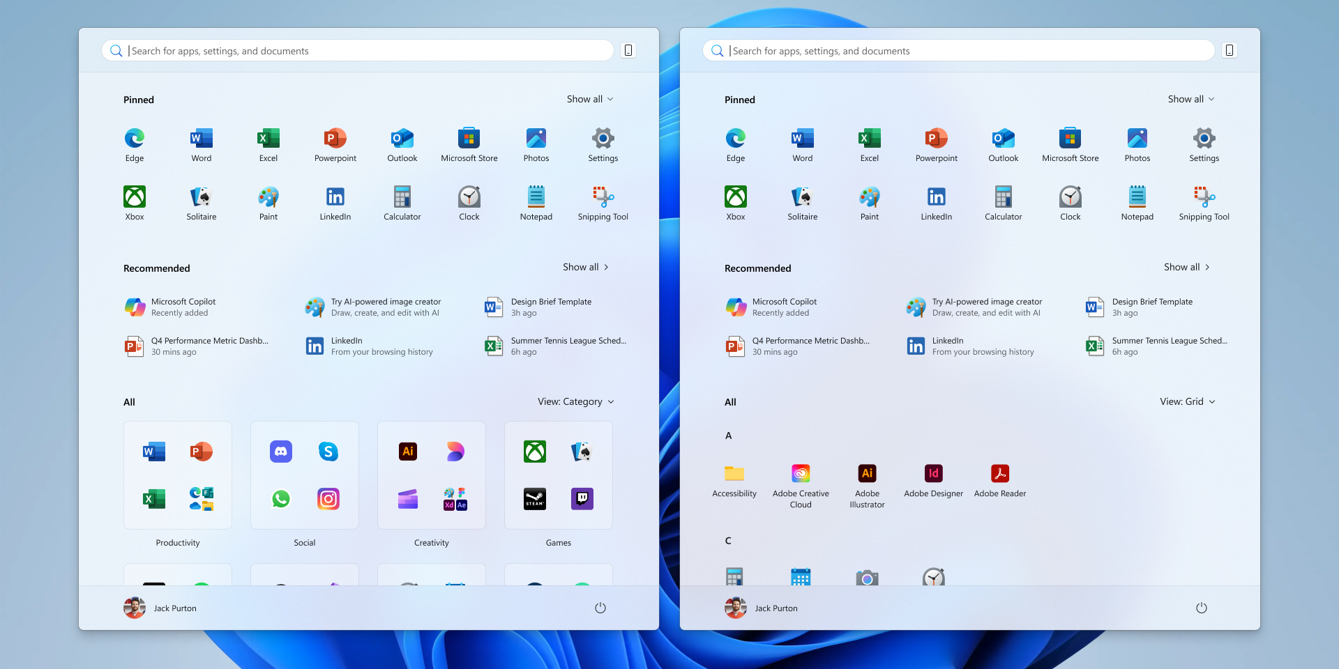 Минута отдыха В Windows 11 появилось новое меню «Пуск» с возможностью отключения рекомендаций Полезности  