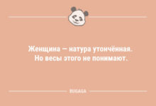 Минута отдыха Анекдоты для всех: «Женщина — натура утончённая…» (9 фото) Анекдоты 
