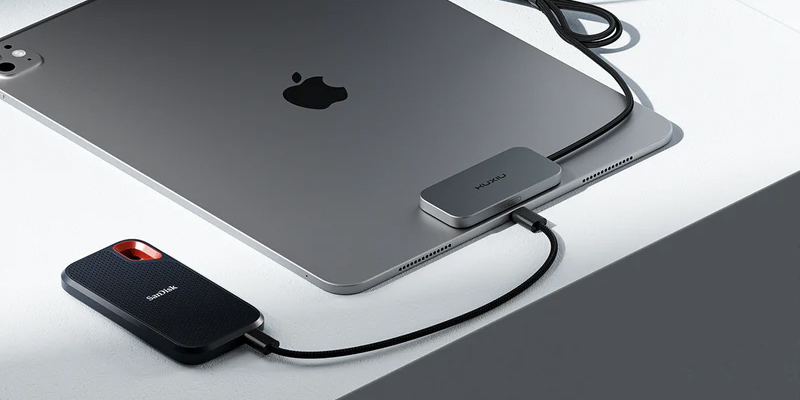 Минута отдыха Представлена Kuxiu M30 — магнитная зарядка для iPad, которая освобождает порт USB‑C Полезности  