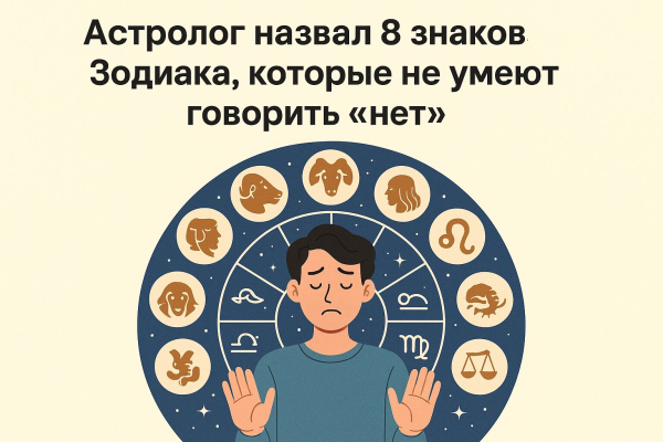 Минута отдыха Почему эти 8 знаков Зодиака не умеют говорить «нет» — мнение астролога Интересное  Минута отдыха Почему эти 8 знаков Зодиака не умеют говорить «нет» — мнение астролога Интересное