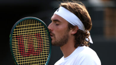 Минута отдыха Греческого теннисиста Циципаса лишили прав за превышение скорости Спорт 