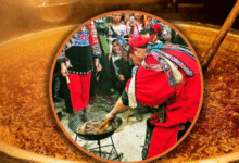 Минута отдыха Суд по-китайски с помощью кипящего масла Интересное 