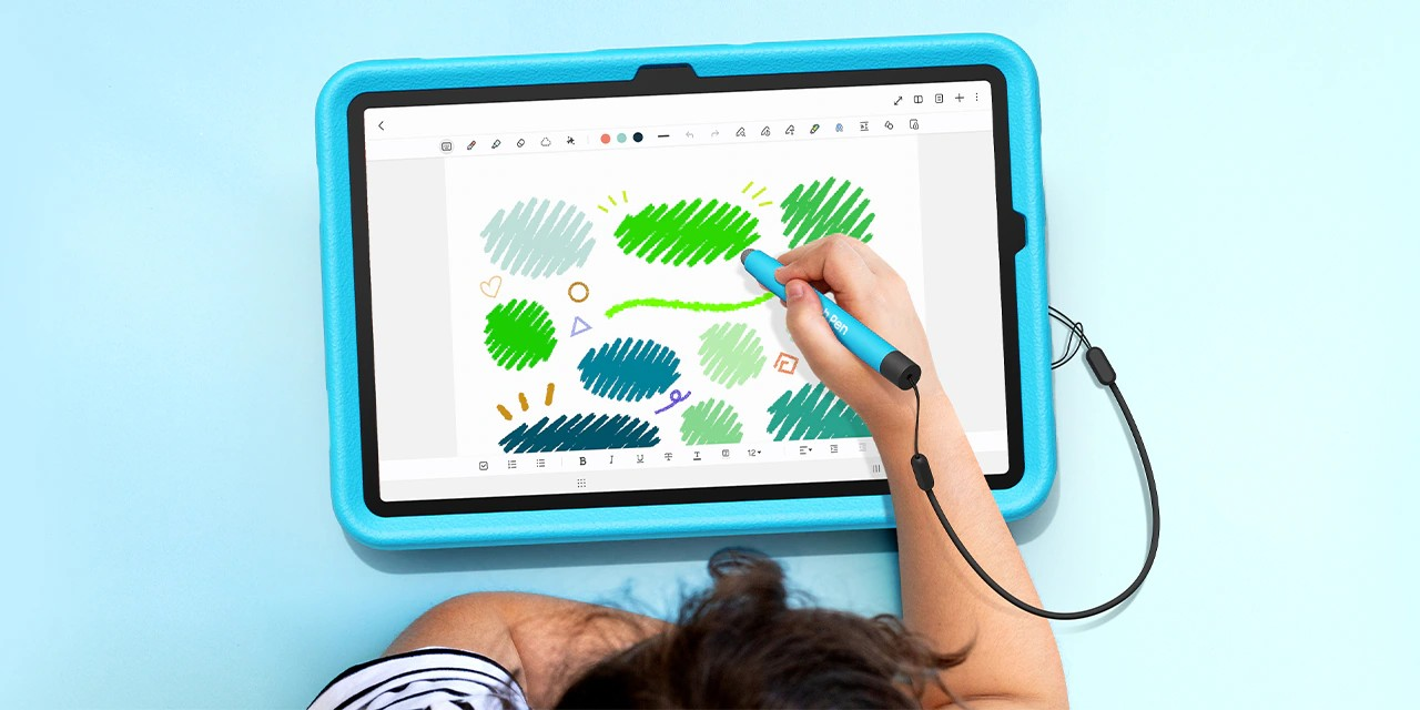 Минута отдыха Samsung выпустила детский планшет Galaxy Tab A11+ с ручкой, чехлом и подставкой Полезности 