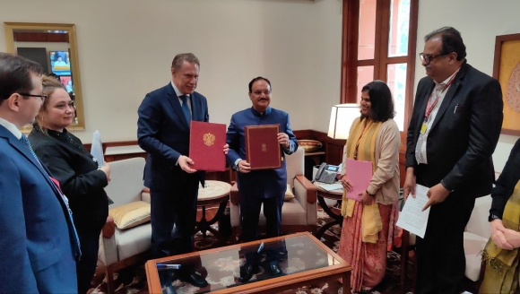 Минута отдыха Сотрудничество России и Индии в медицине выходит на новый стратегический уровень Полезности сотрудничество соглашение Российско-индийский бизнес-форум наука министром здравоохранения и благосостояния семьи Республики Индия Шри Джагатом Пракаш Надда министр здравоохранения РФ Михаил Мурашко медицинское образование здравоохранение Минута отдыха Сотрудничество России и Индии в медицине выходит на новый стратегический уровень Полезности сотрудничество соглашение Российско-индийский бизнес-форум наука министром здравоохранения и благосостояния семьи Республики Индия Шри Джагатом Пракаш Надда министр здравоохранения РФ Михаил Мурашко медицинское образование здравоохранение