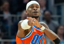 Минута отдыха «Оклахома» одолела «Голден Стэйт», одержав 13‑ю победу подряд в НБА Спорт 