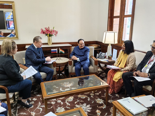 Минута отдыха Сотрудничество России и Индии в медицине выходит на новый стратегический уровень Полезности сотрудничество соглашение Российско-индийский бизнес-форум наука министром здравоохранения и благосостояния семьи Республики Индия Шри Джагатом Пракаш Надда министр здравоохранения РФ Михаил Мурашко медицинское образование здравоохранение Минута отдыха Сотрудничество России и Индии в медицине выходит на новый стратегический уровень Полезности сотрудничество соглашение Российско-индийский бизнес-форум наука министром здравоохранения и благосостояния семьи Республики Индия Шри Джагатом Пракаш Надда министр здравоохранения РФ Михаил Мурашко медицинское образование здравоохранение