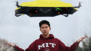 Минута отдыха Инженер создал летающий зонт, который сам следует за человеком во время непогоды Полезности 