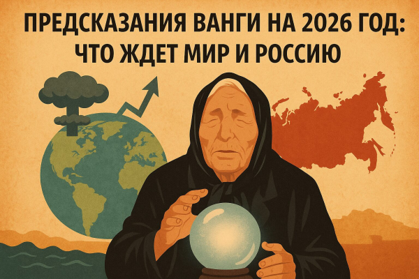Минута отдыха Предсказания Ванги на 2026 год: что ждет мир и Россию Интересное Минута отдыха Предсказания Ванги на 2026 год: что ждет мир и Россию Интересное