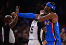 Минута отдыха «Оклахома» победила «Сан‑Антонио» в матче НБА, Гилджес‑Александер набрал 34 очка Спорт 