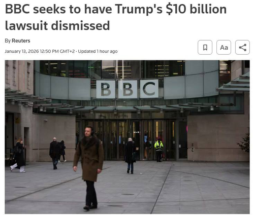 Минута отдыха BBC намерена оспорить иск Трампа на $10 млрд, — Reuters В мире Минута отдыха BBC намерена оспорить иск Трампа на $10 млрд, — Reuters В мире