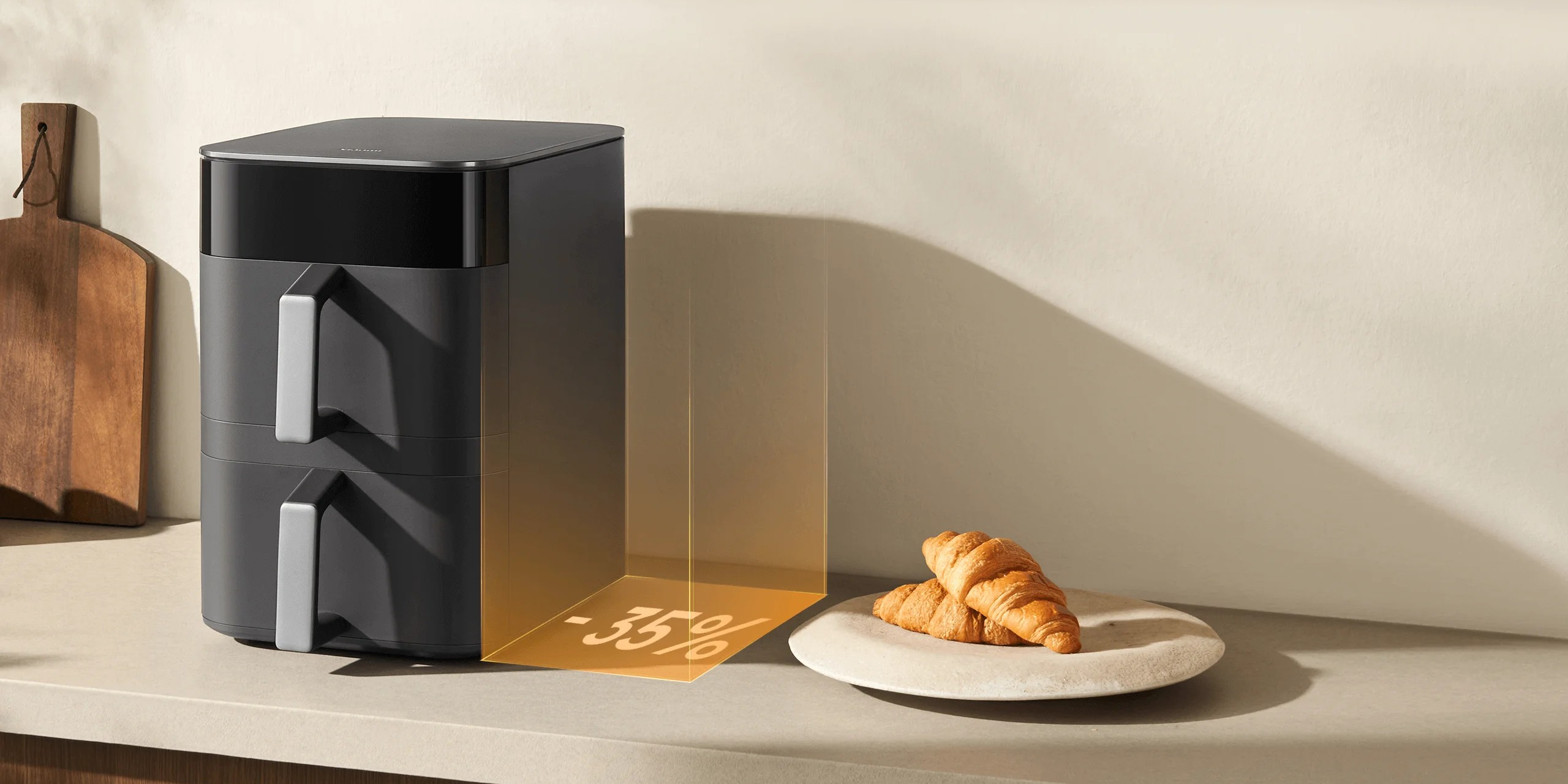 Минута отдыха Xiaomi выпустила «двухэтажный» аэрогриль на 12 литров с режимом сушки Полезности 